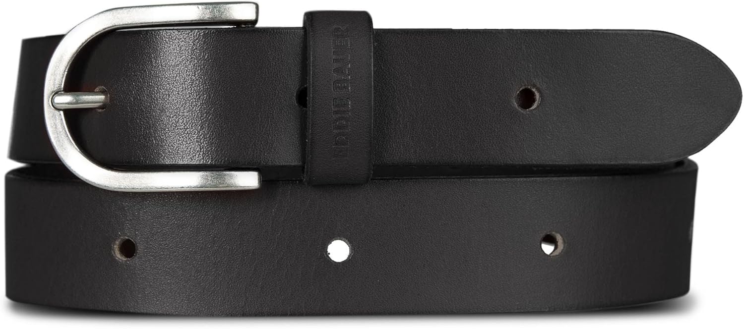 Eddie Bauer Women's Casual Leather Belts with Metal Buckle