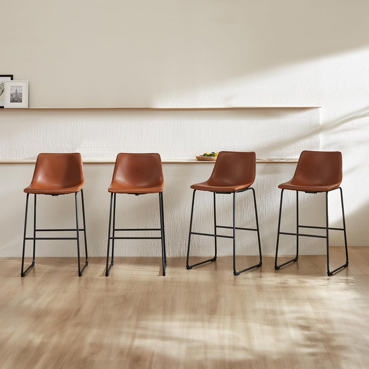 DUMOS 30 Inch Counter Height Bar Stools Set of 4 for Kitchen