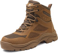 Steel Toe Work Boots for Men High Top Safety Shoes - Breathable