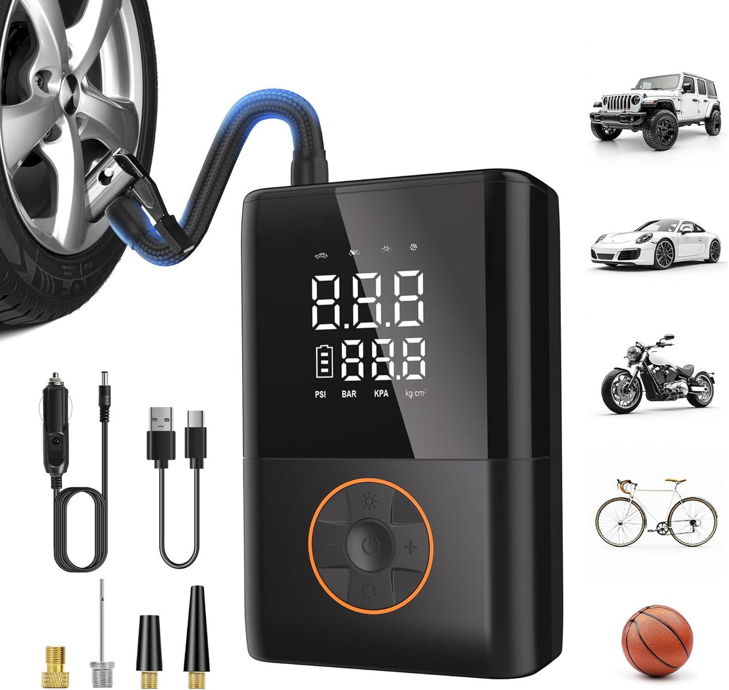 Vieshful 150PSI Portable Air Compressor: Inflate Anywhere!