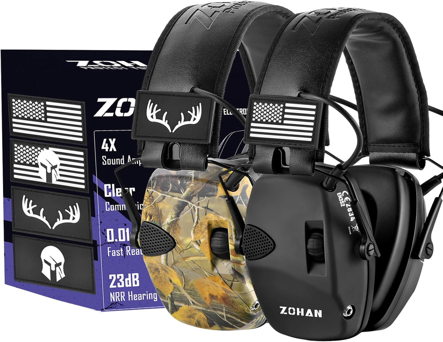 ZOHAN Electronic Shooting Earmuffs for Ultimate Hearing Protection