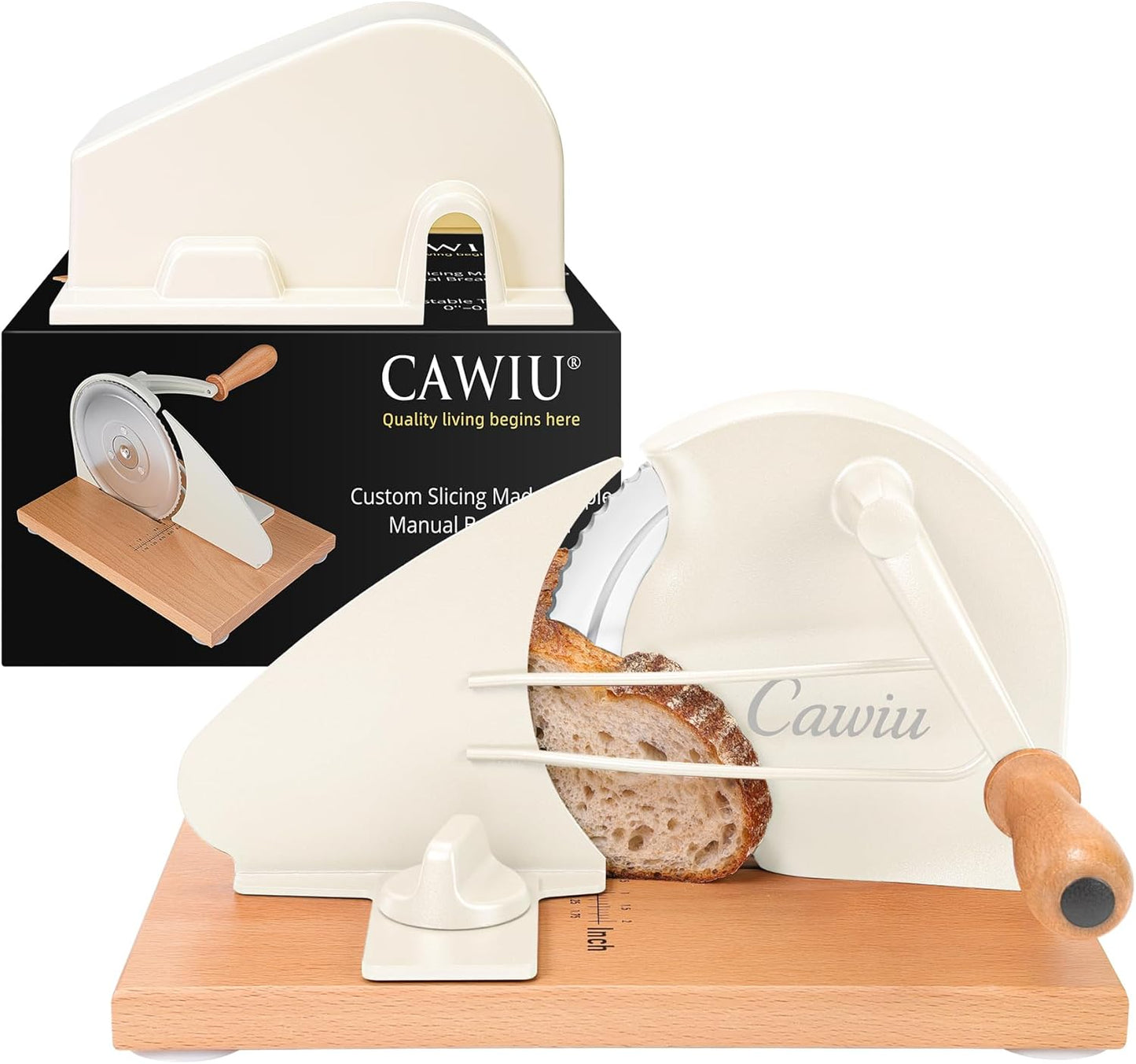 Upgraded Manual Bread Slicer for Perfect Even Slices at Home