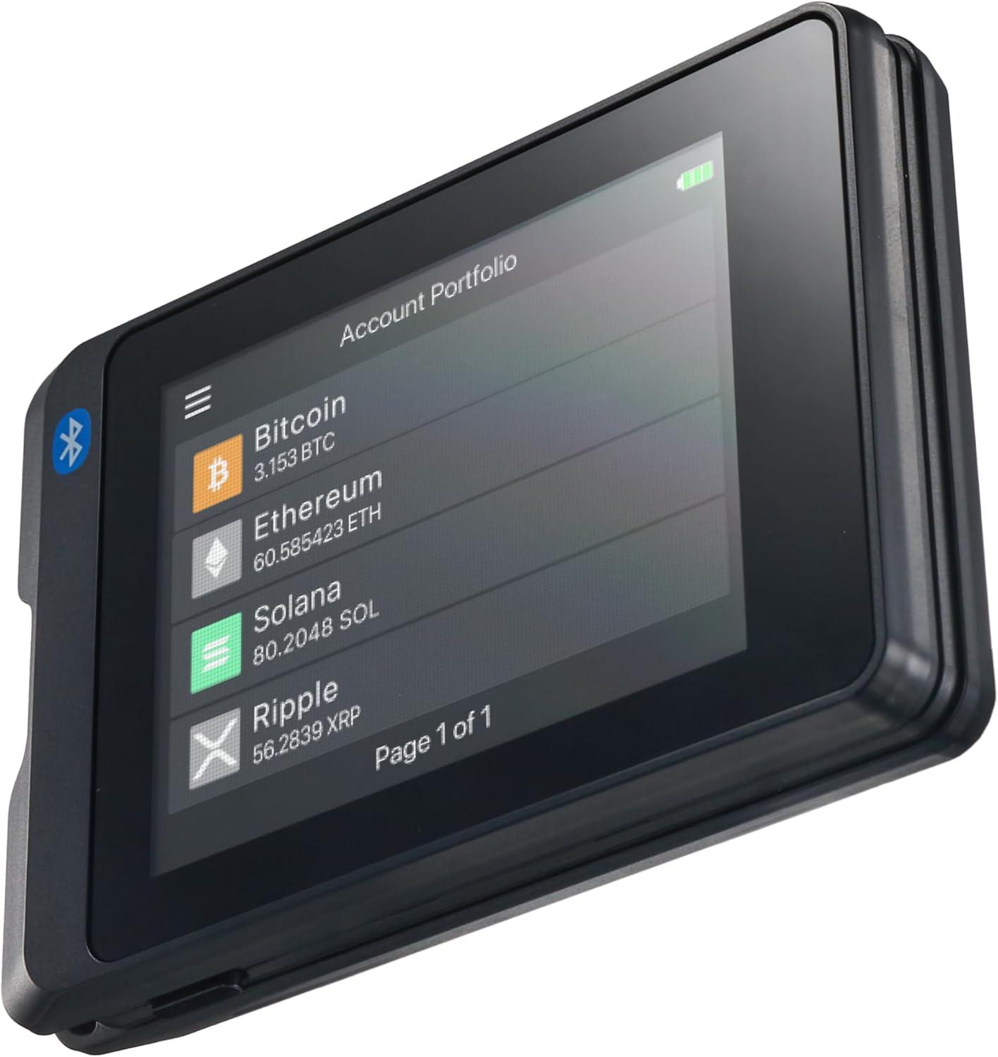 SecuX W20 Crypto Wallet with Touchscreen and Bluetooth Security