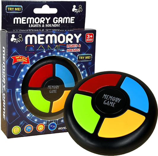 Colorful memory game with lights & sounds