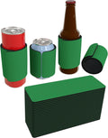PartyPrints Kelly Green Blank Slap Wrap Neoprene Can Coolers - Bulk 25