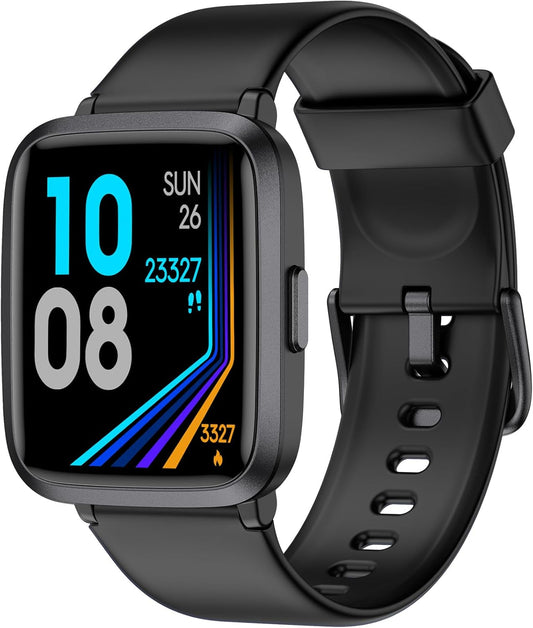 FITNIV Smartwatch: Heart Rate, SpO2 Monitor, Waterproof