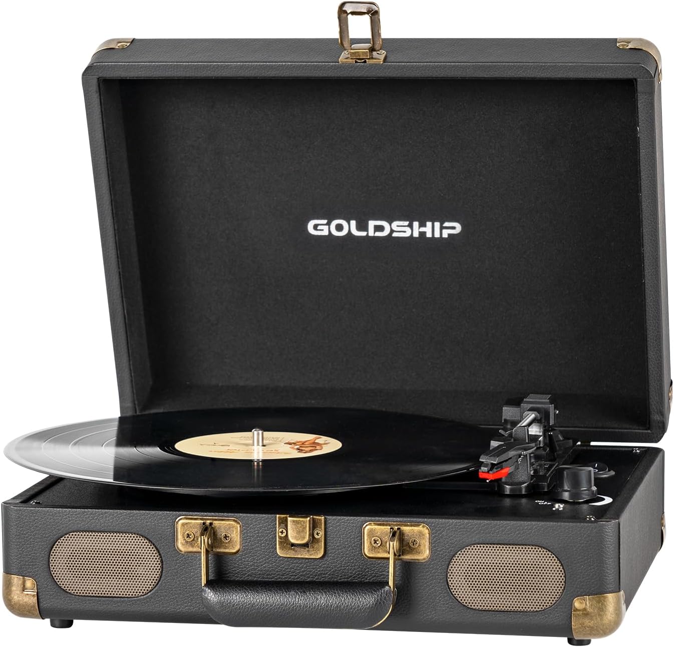 Portable Vinyl Record Player with Bluetooth and Battery Power