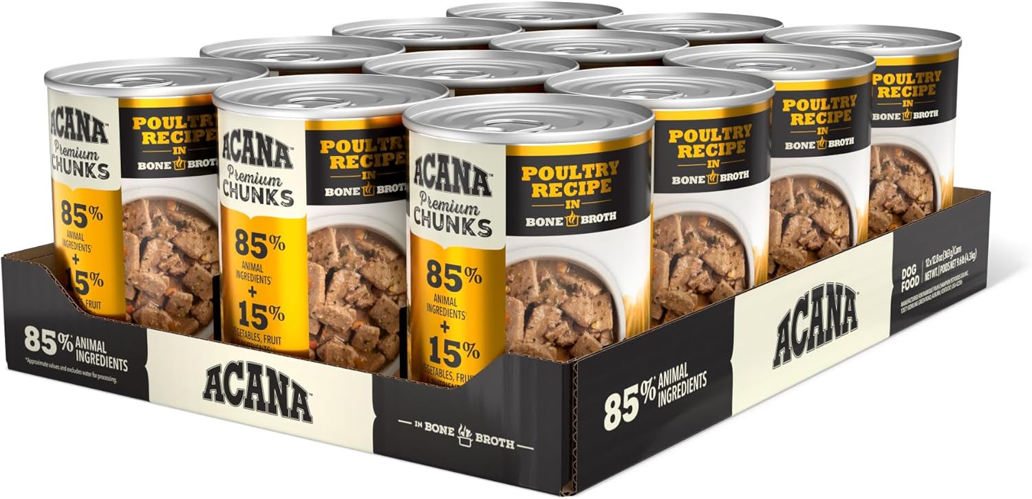 ACANA Premium Chunks in Bone Broth Wet Dog Food for Dogs