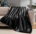 Vonty Satin Throw Blanket - 90x90 in Silky Cooling Throw