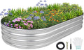 Galvanized Raised Garden Bed 6x3x1 ft - Durable Metal Planter