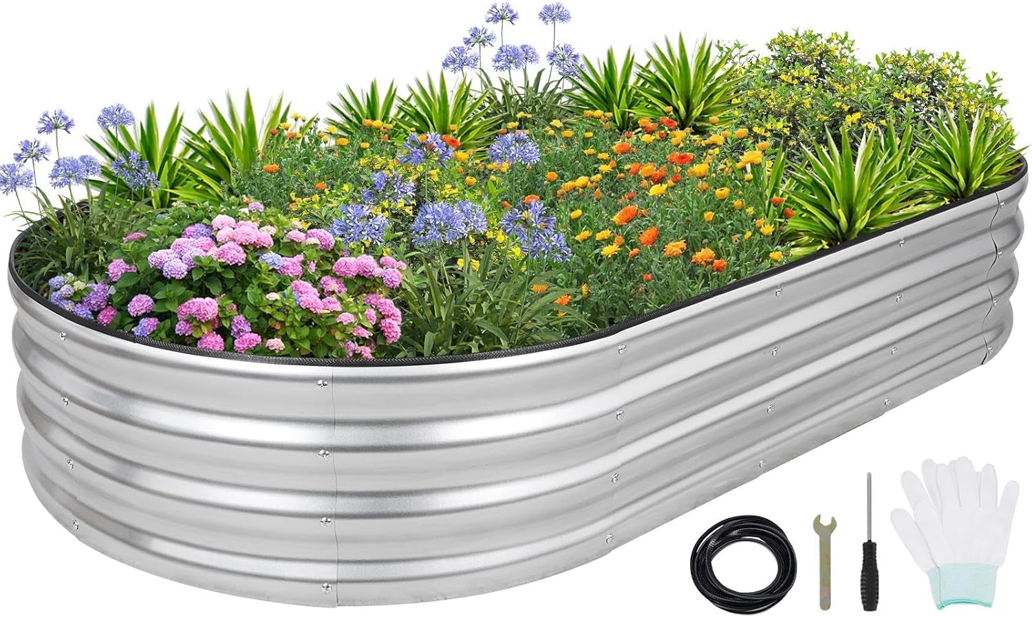 1MORE Galvanized Raised Garden Bed for Outdoor Gardening Needs