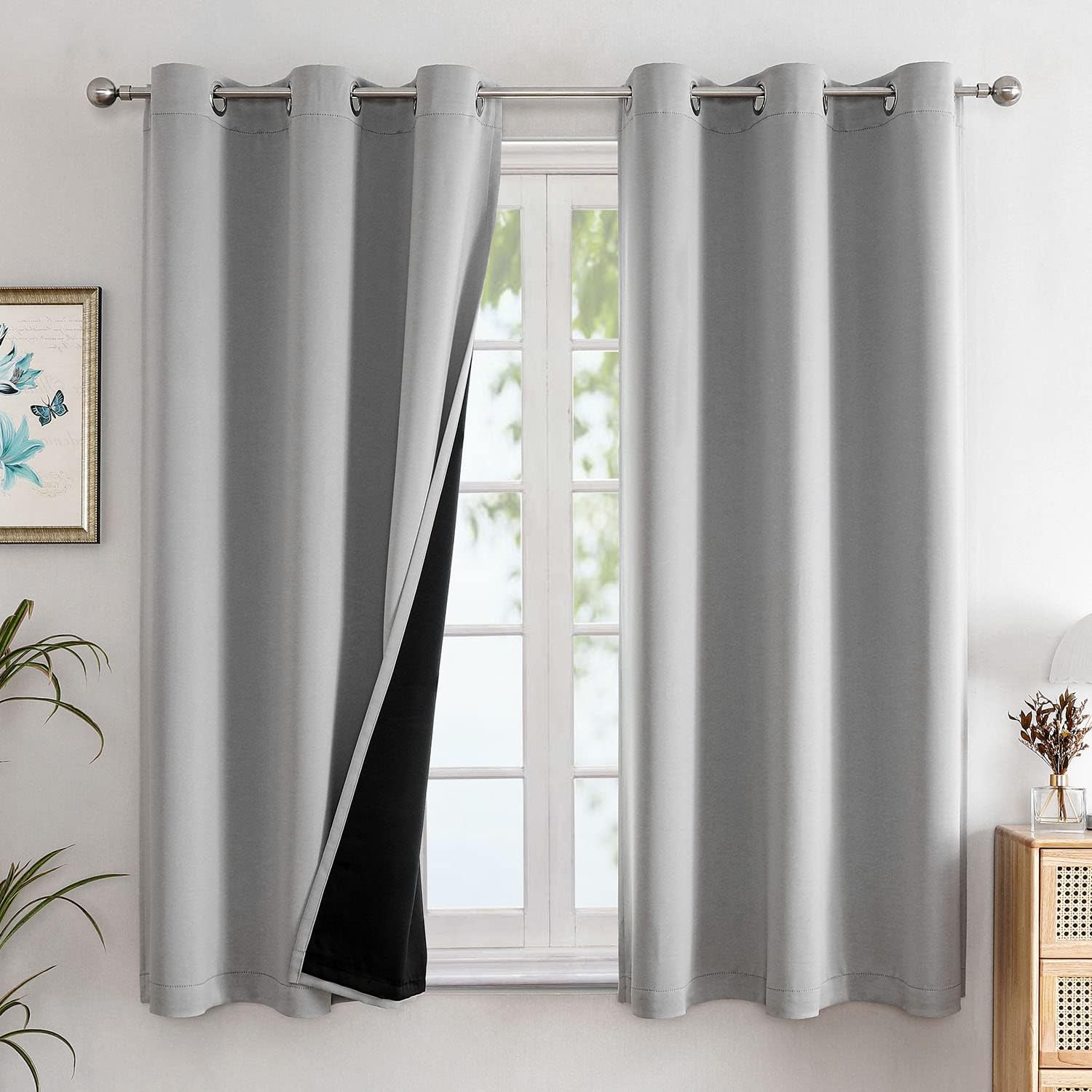 Total Blackout Thermal Curtains Set