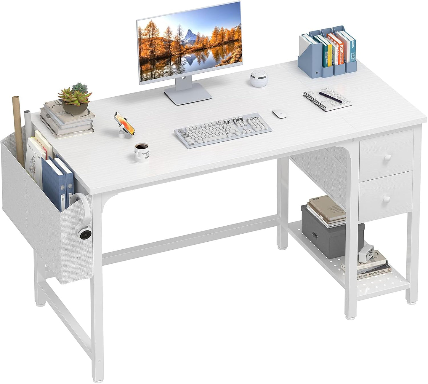 Lufeiya 47 Small Desk: Perfect for Small Spaces