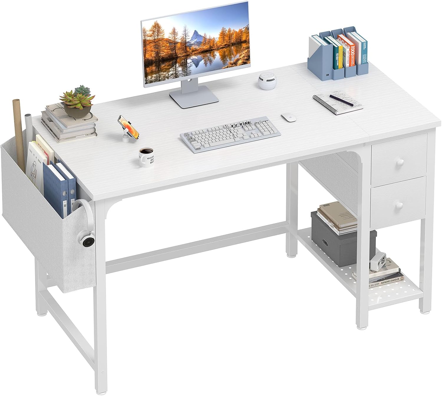 Lufeiya 47 Small Desk: Perfect for Small Spaces