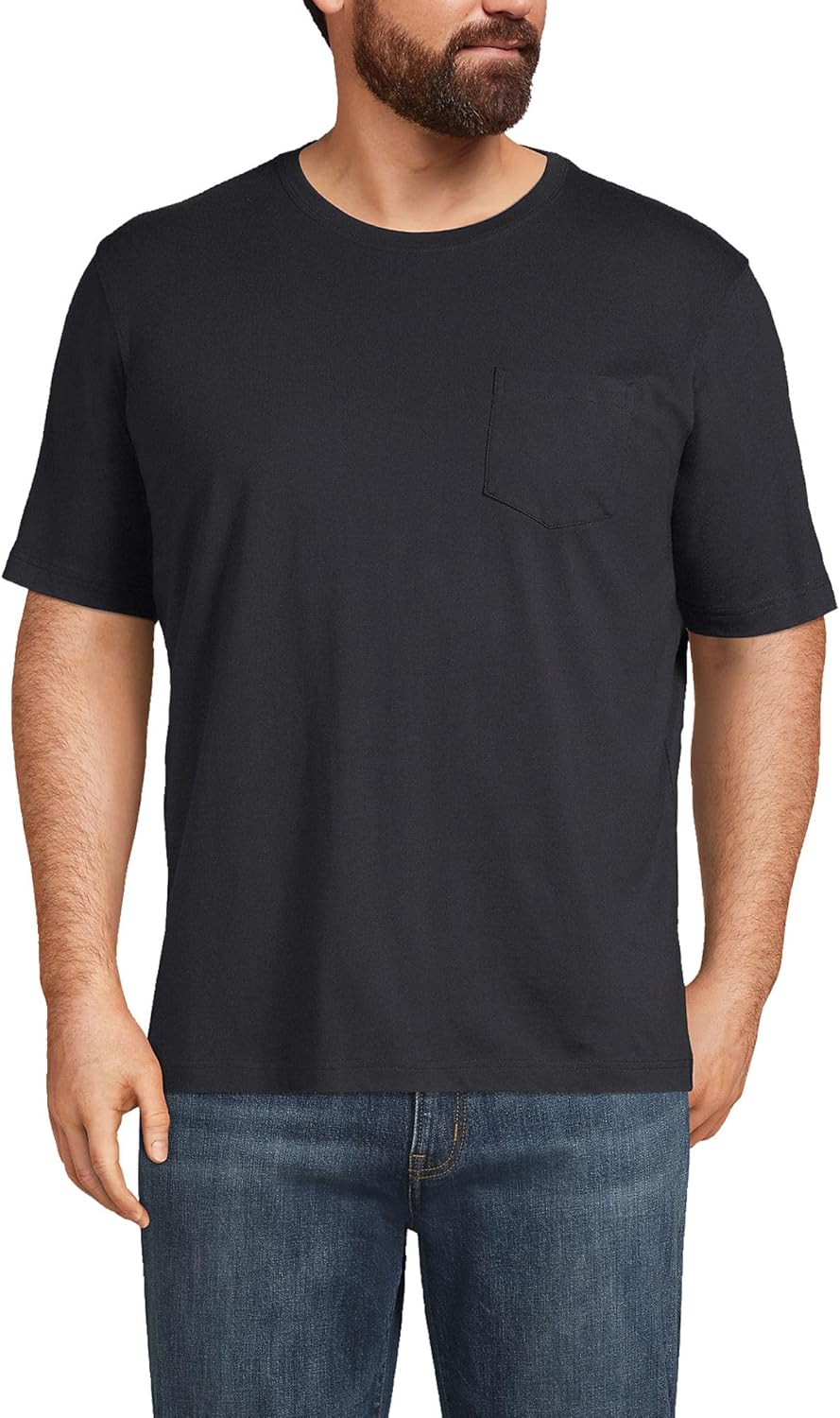 Lands' End Men's Super-T Short Sleeve T-Shirt with Pocket Review