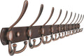Dseap Coat Rack Wall Mount 38in with 10 Tri-Hooks - Heavy Duty