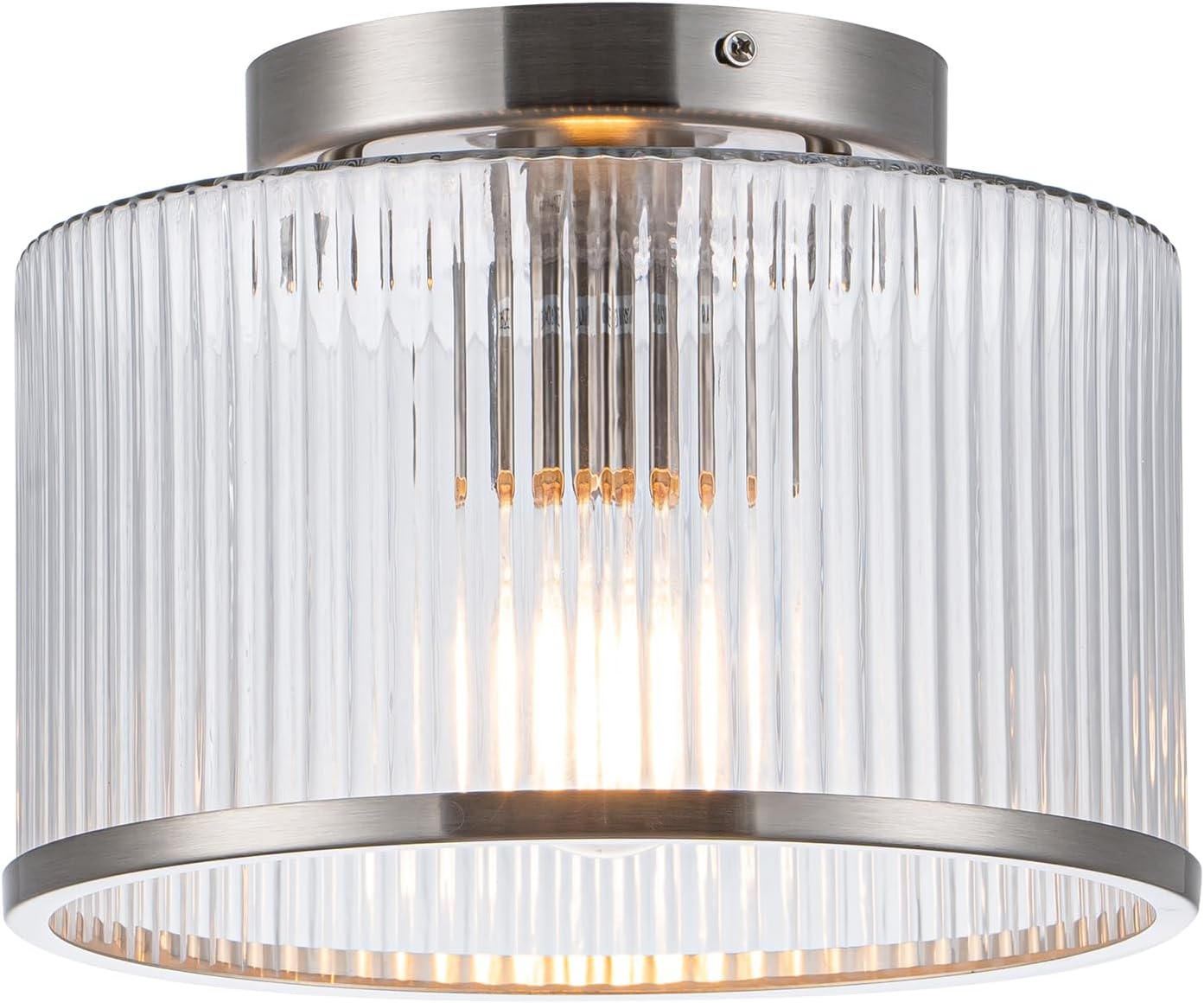 MAYNA Modern Nickel Semi Flush Mount Ceiling Light Fixture Review