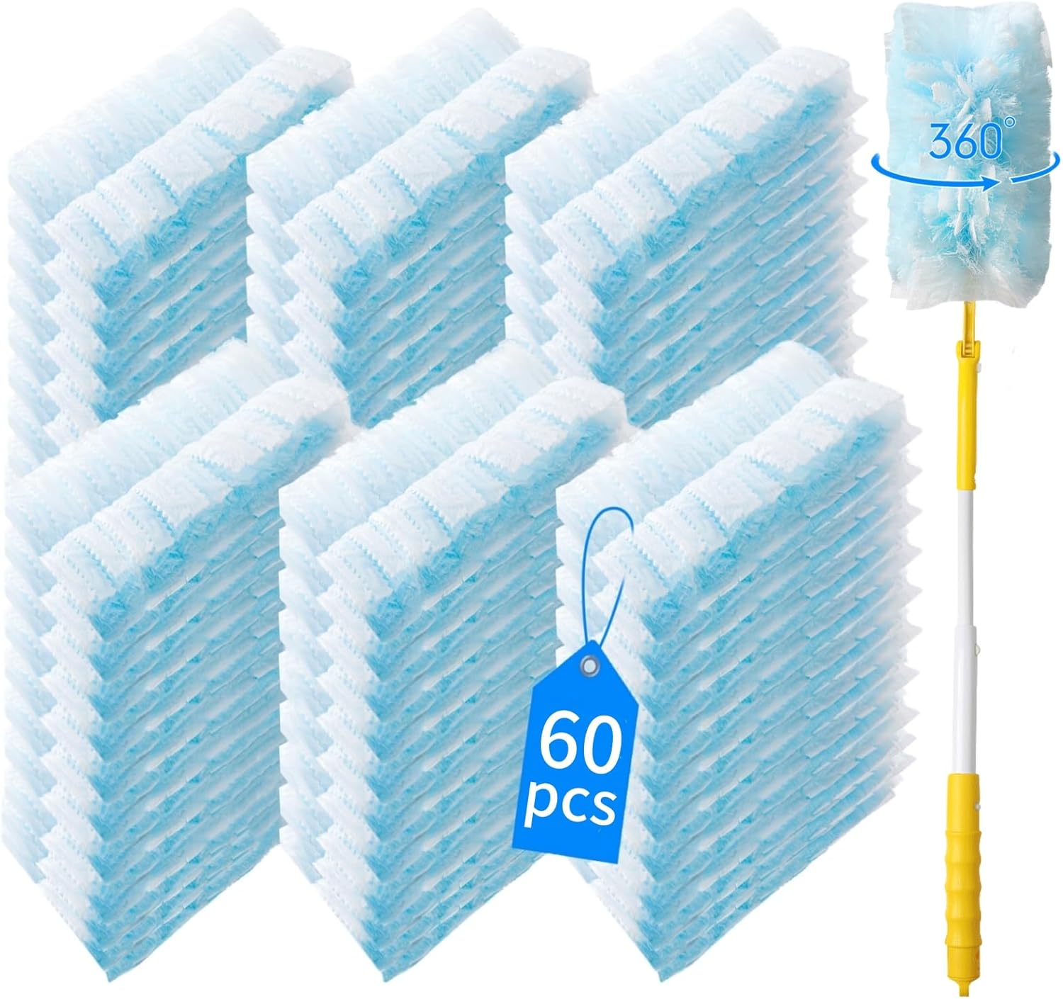 360 Heavy Duty Duster Refills for Swiffer - 60 Count Pack