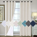 H.VERSAILTEX 100% Blackout Curtains for Bedroom 84 Inches Long