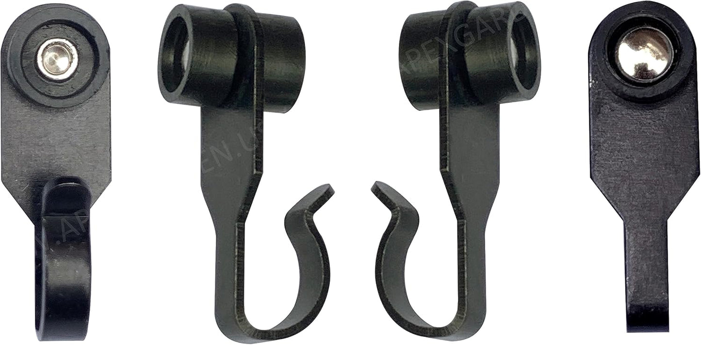 36 Steel Curtain Track Hooks with Wheels by APEX GARDEN