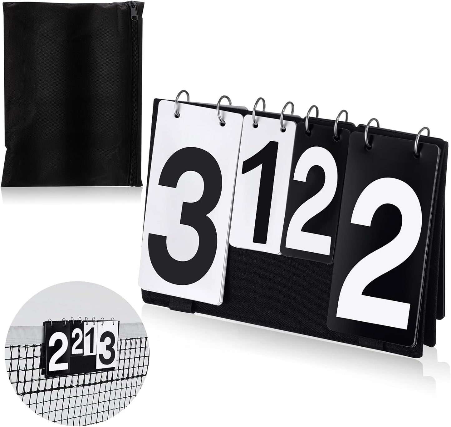 Portable Flip Scoreboard for Tennis, Volleyball, and Basketball
