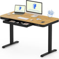 Electric Standing Desk with Drawer - Adjustable Height Workstation