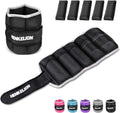 Adjustable Ankle Weights for Women Men Kids - Removable Weights