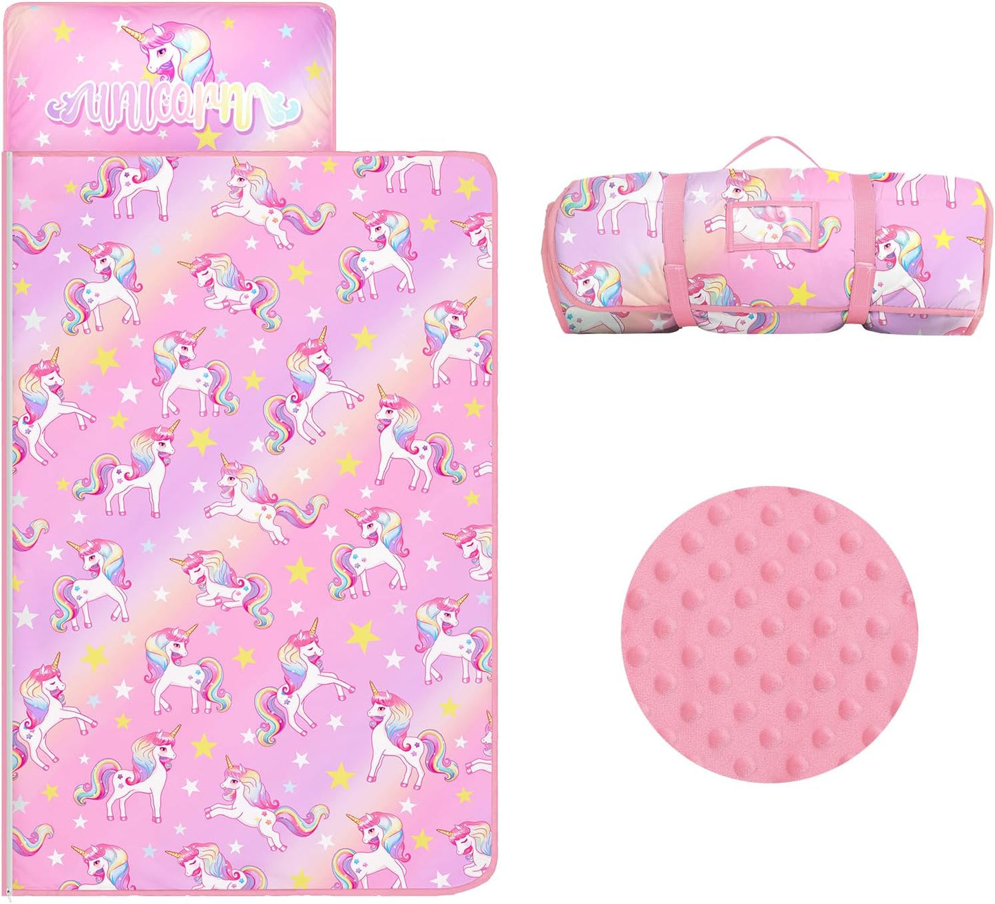Kids Nap Mat Portable Slumber Bags for Preschool Camping Fun