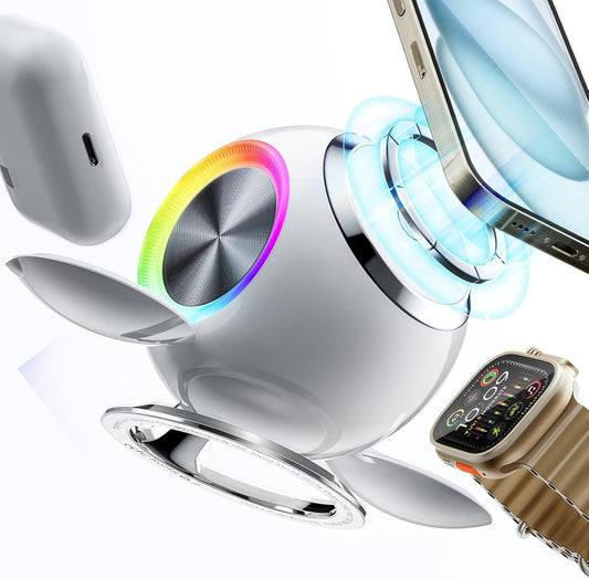 PEXXUS Venus 3 in 1 Mag-Safe Charger Stand for Apple Devices