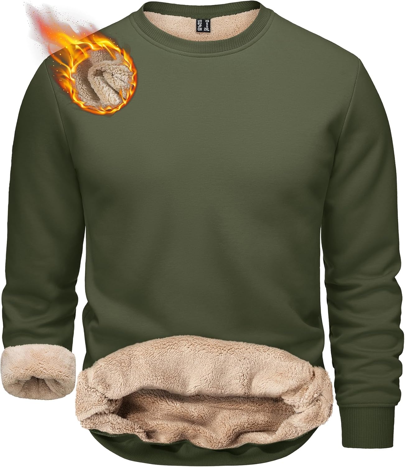 TACVASEN Men's Crewneck Sweatshirt for Ultimate Warmth and Comfort