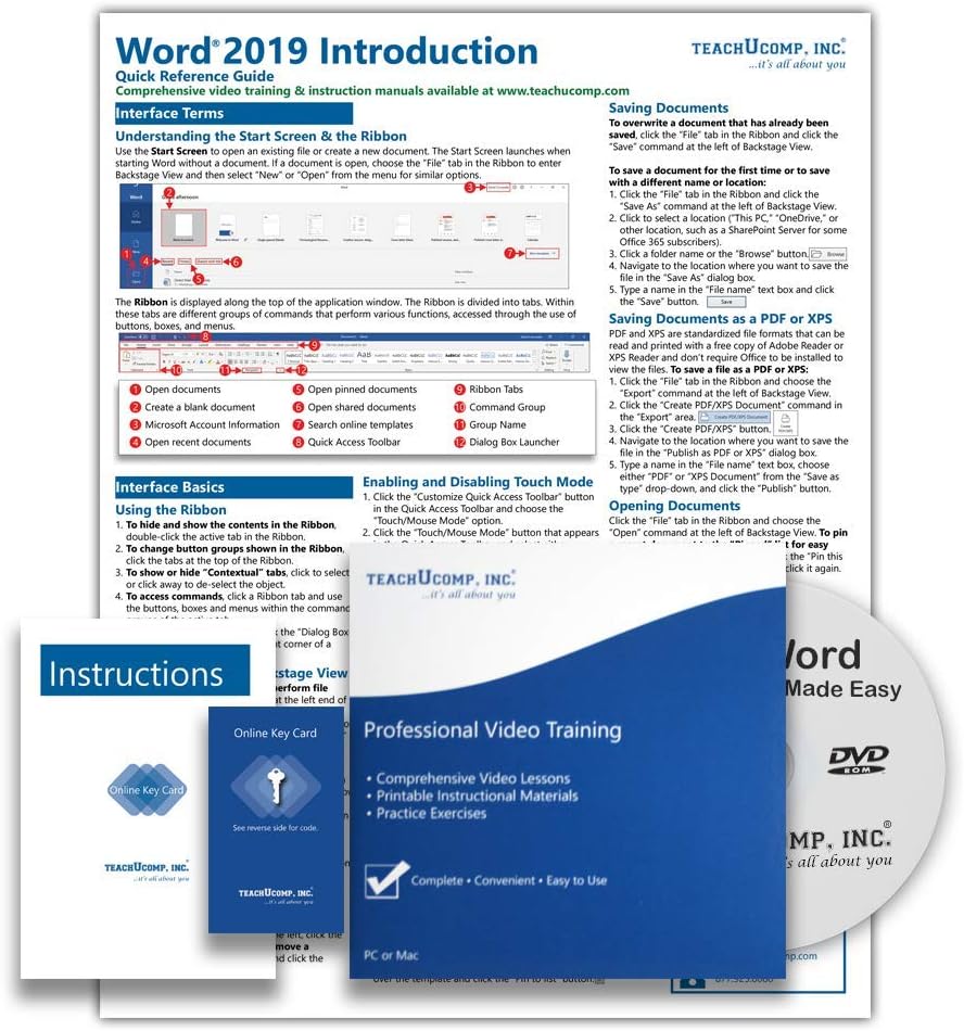 Comprehensive Video Training Course for Microsoft Word 2019 & 365