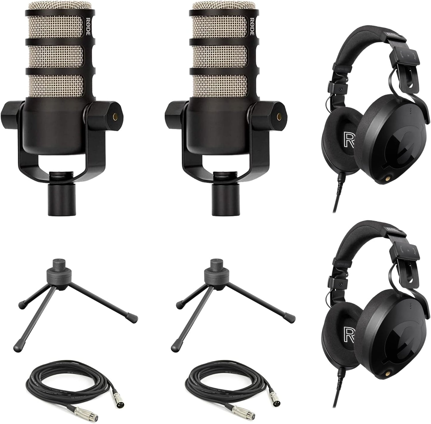Rode PodMic Dynamic Podcasting Microphones with Accessories