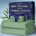 DECOLURE 100% Viscose Bamboo Sheets Cal King Size - Cooling Comfort