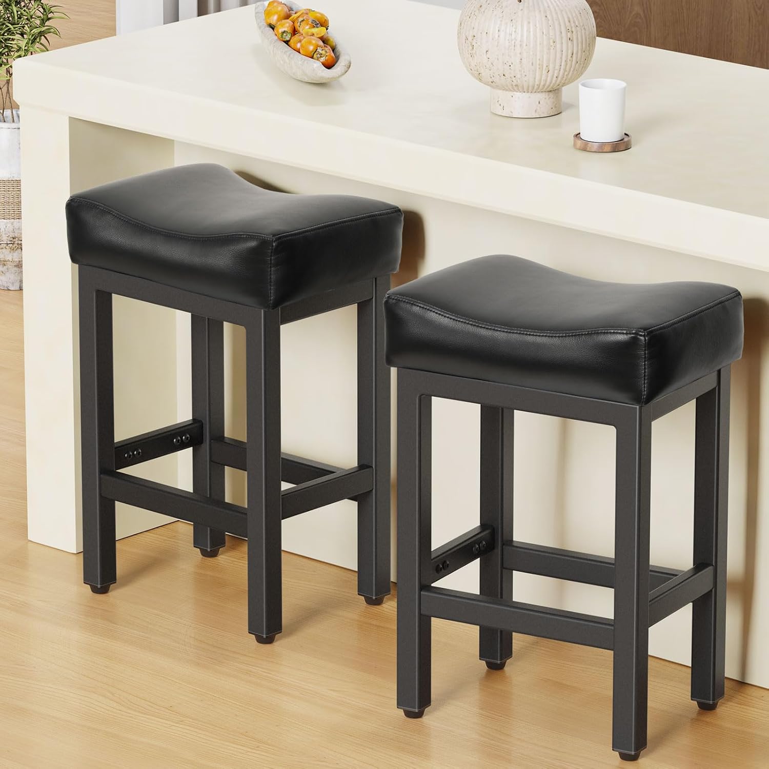 Counter Height Bar Stools Set of 2 for Kitchen Island Use