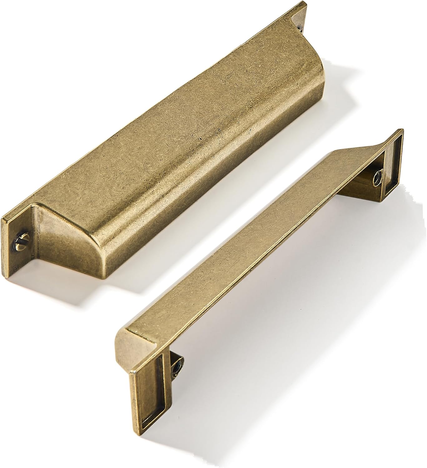 Antique Brass Cabinet Cup Pulls for Vintage Drawer Hardware