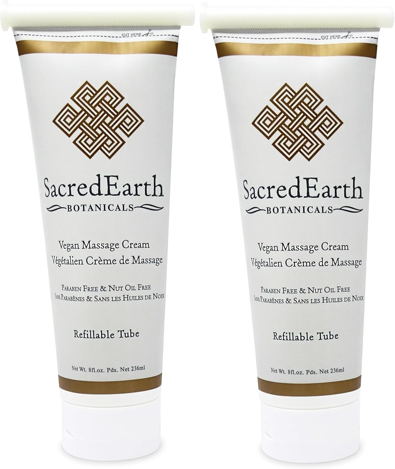 Vegan Massage Cream Unscented Water Dispersible Nut Oil Free
