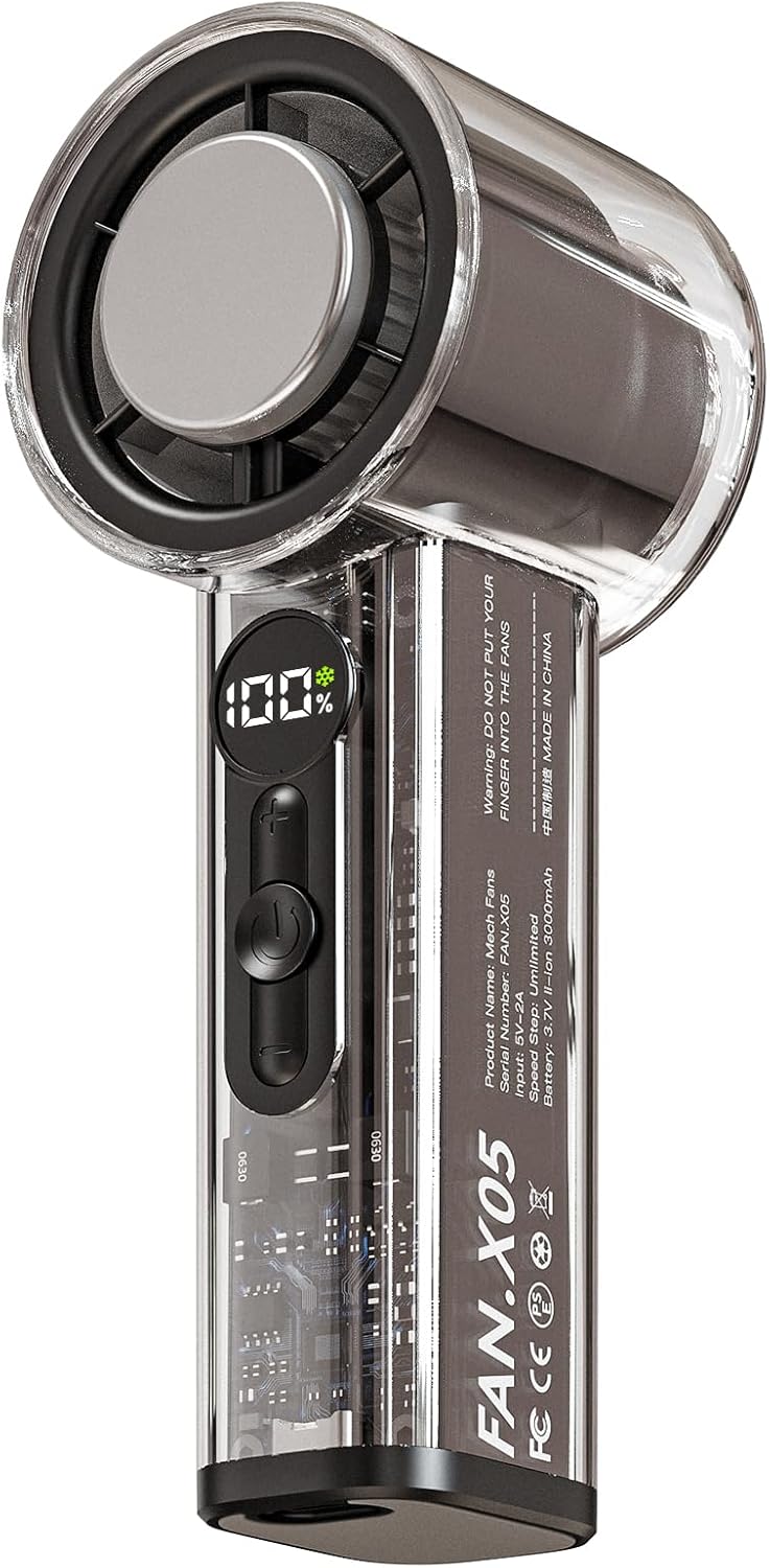 Powerful Portable Handheld Fan - Turbo Cooling for On-the-Go