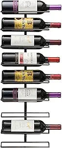 Sorbus Wall Mount Wine Rack for 9 Bottles - Stylish Storage