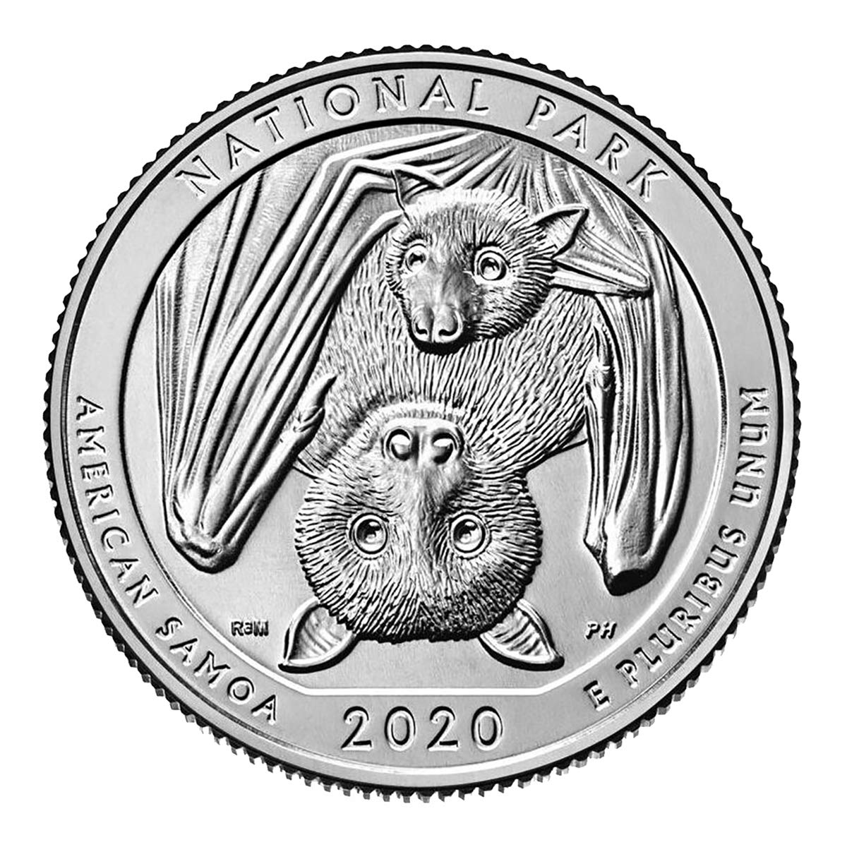 2020 P Bankroll of 40 American Samoa National Park Quarters