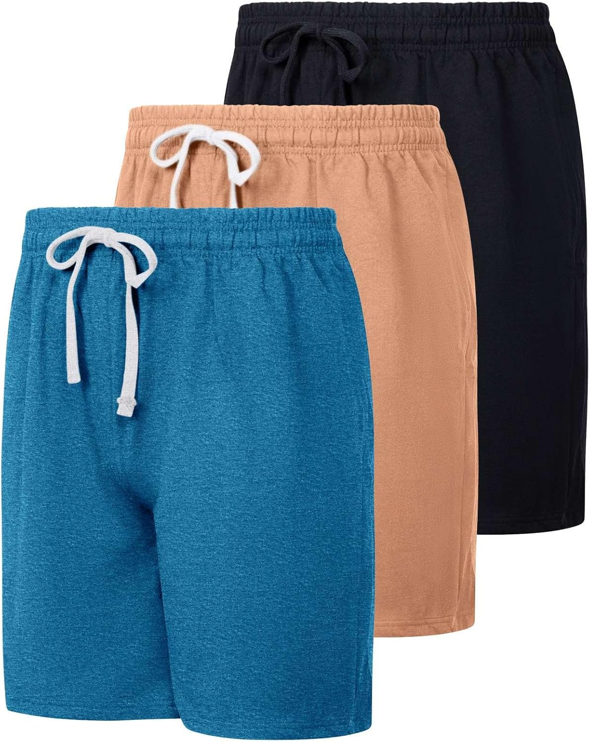 Men's Cotton 9in French Terry Casual Lounge Sweat Shorts
