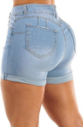 Butt Lifting Denim Shorts for Women - High Waisted Comfort