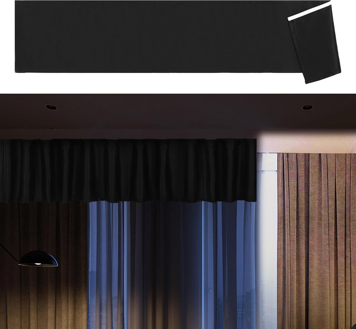 BALAPET 100% Blackout Curtain Topper