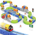 Magnetic Track Car Toys 101PCS Flexible Race Car Track Set - Large