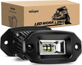 Nilight 20W Flush Mount LED Pods Flood Beam - Bright Flood Work Lights