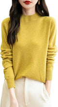 Women's 100% Merino Wool Seamless Sweater Mock Neck - Long Sleeve