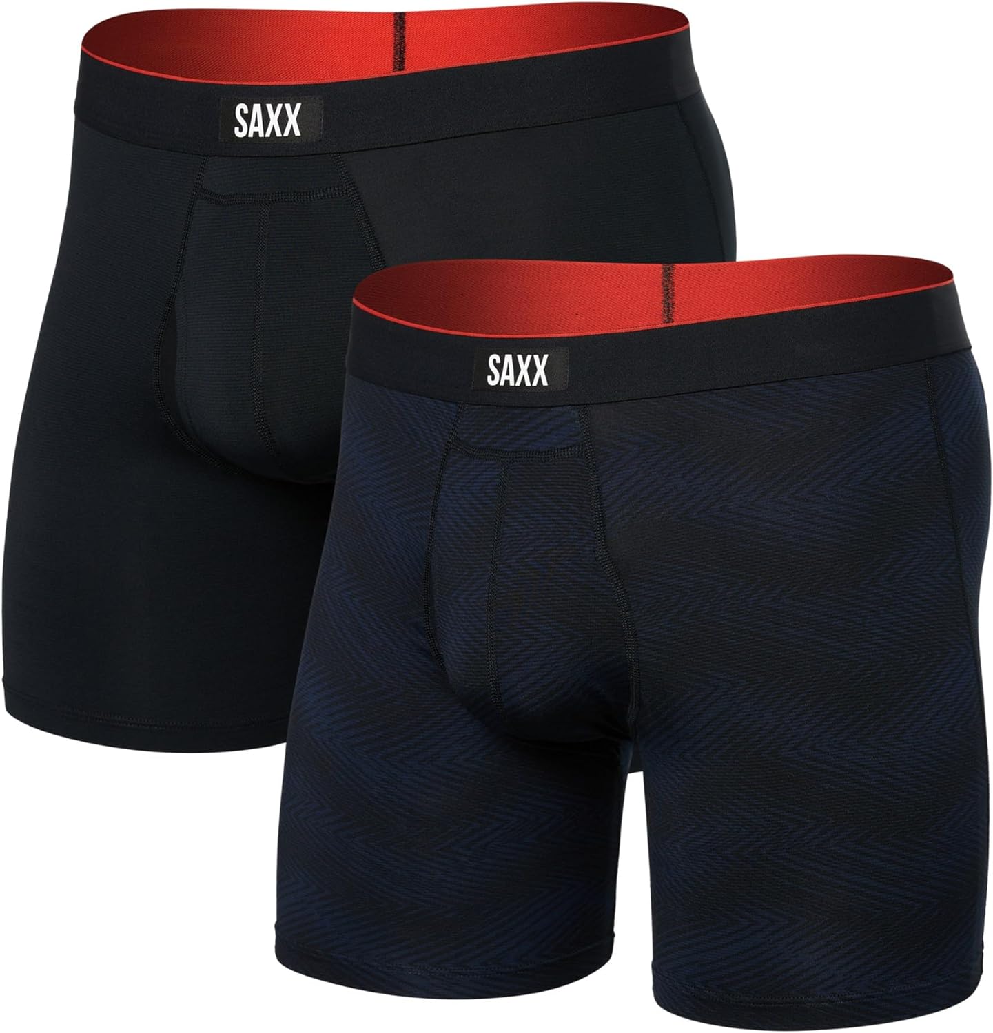 SAXX Men's Underwear Multi Sport Mesh Boxer Briefs 2 Pack