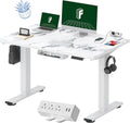 48 x 30 Marble Gray Whole-Piece Standing Desk - 2-Pack Electric