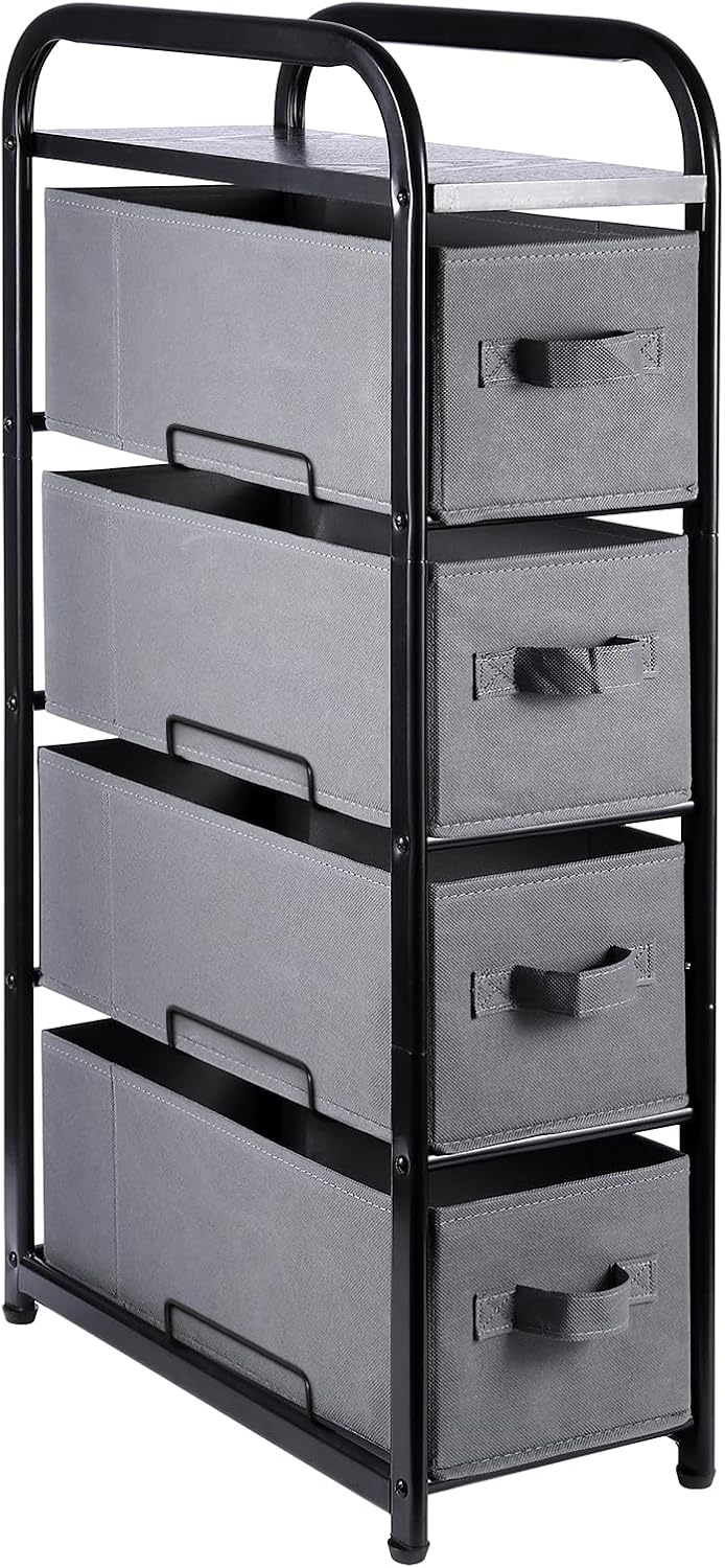MAX Houser 4 Drawer Narrow Dresser for Stylish Storage Solutions