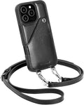 Leather Wallet Phone Case Compatible with iPhone 16 Pro - Crossbody