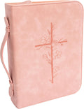 Bible Cover Case for Women PU Leather Large Bible Case with Minimalist